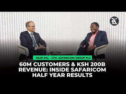 Thumbnail for 60M Customers & Ksh 200B Revenue: Inside Safaricom Group Half Year Results with CFO Dilip Pal