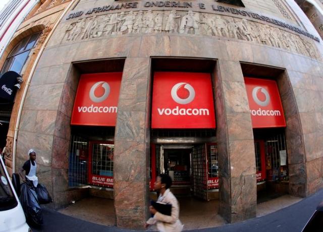 A branch  South African mobile communications provider Vodacom in Cape Town is shown in this picture taken November 10, 2015. REUTERS/Mike Hutchings/File Photo