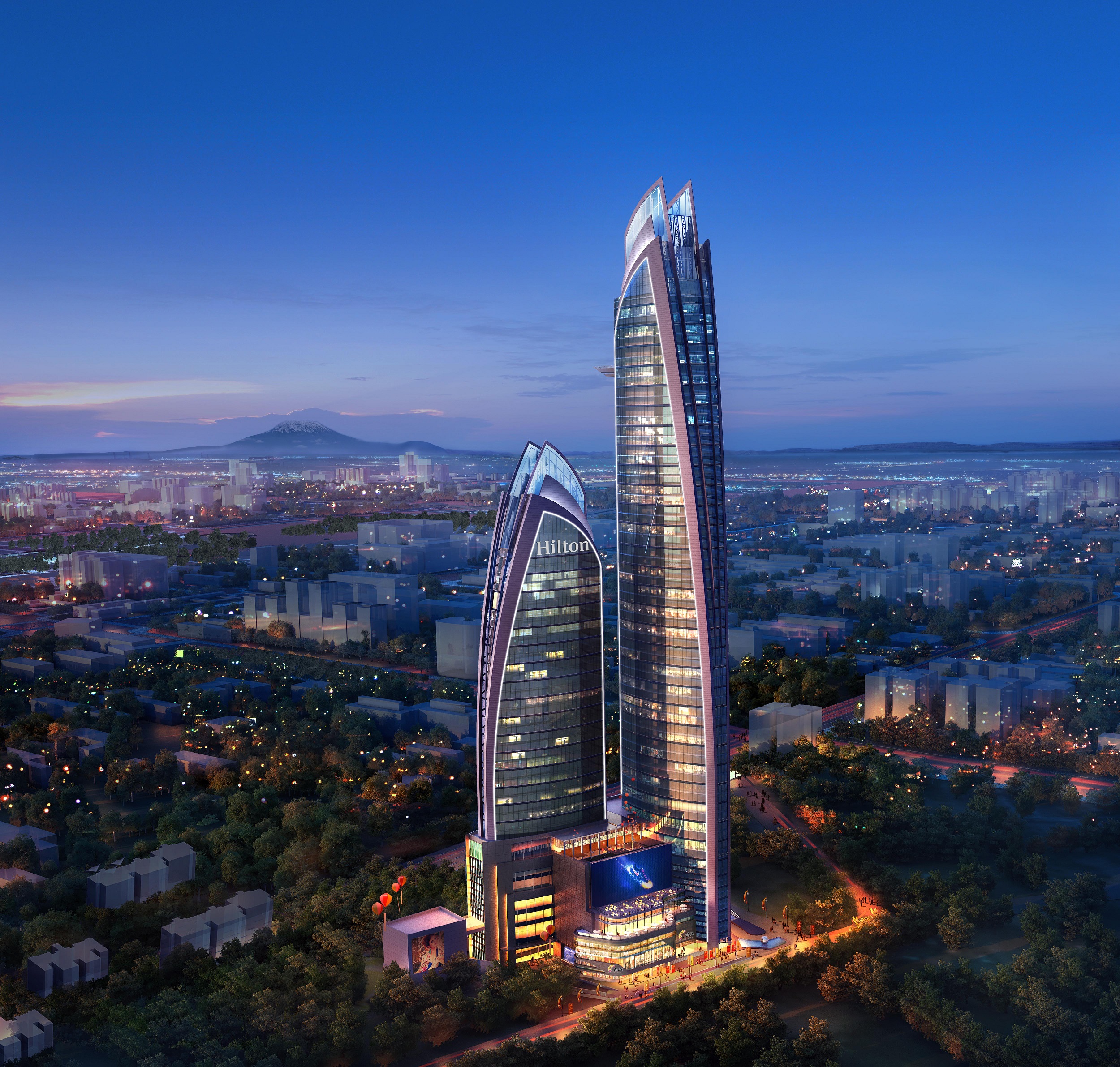 An image of Hass Towers, that will be the tallest building in Africa once construction is complete. The building is expected to be ready for occupation in 2020.