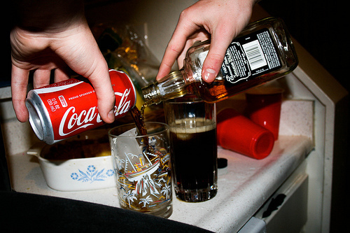 alcohol coca cola