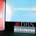 Kotin makes a presentation about SuperFluid Labs at the Hong Kong-based DBS Accelerator's Demo Day in 2015. (Photo provided by Timothy Kotin.)