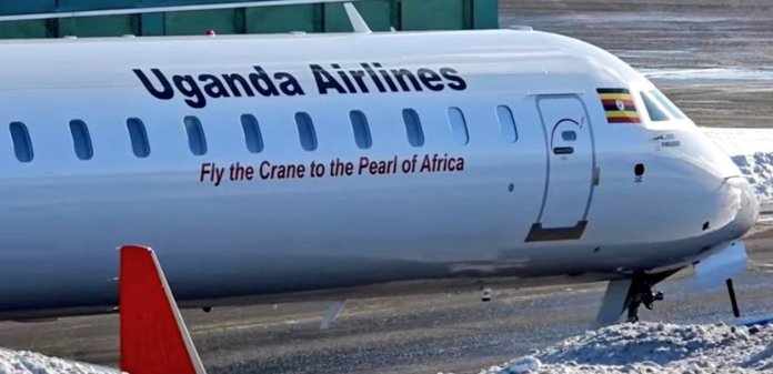 uganda airlines plane