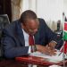 President Uhuru Kenyatta signing into law the Kenya Roads Board (Amendment) Bill 2019. - Courtesy State House Nairobi