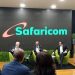 Safaricom Chief Executive Michael Joseph Chair Nicholas Nganga and Chief Financial Officer Sateesh