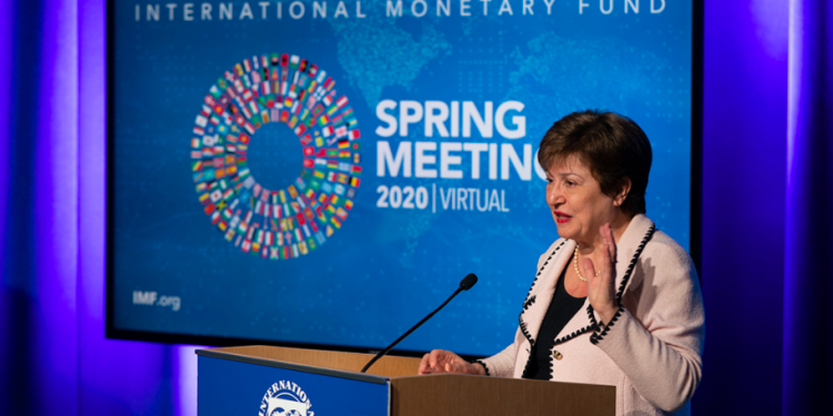 IMF IMF Managing Director  Kristalina Georgieva gives her opening remarks for the 2020 Spring