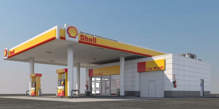 3D model shell gas station Z