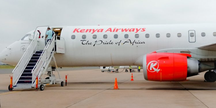 Kenya Airways Airline at kisumu Airport