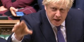 UK PM Borris Johnson in Parliament- Image - Courtesy