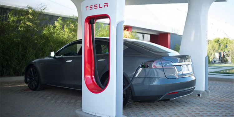 Image of a Tesla and Charging System
