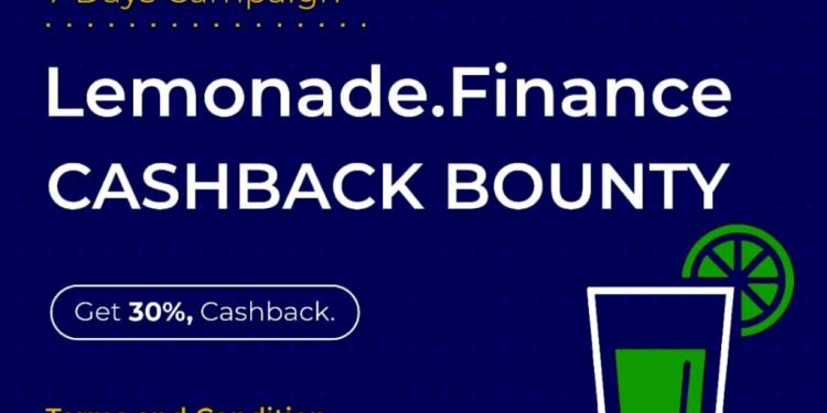 Bitzlato Lemonade-Finance-Cashback-Bounty