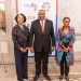 Left To Right; Florie Liser, CEO and President CCA, Kenya's President Uhuru Kenyatta and Carol Kariuki, CEO of KEPSA