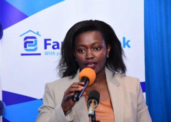 Family Bank CEO Rebecca Mbithi speaking at the investor forum scaled 1