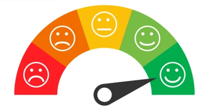 Customer Satisfaction Scale. Image source https://www.qualtrics.com/experience-management/customer/improve-customer-satisfaction/