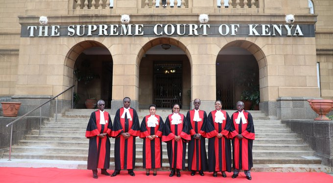 Kenya's Supreme Court Judges ahead of 2022 election petition