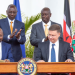 President William Ruto and Deputy President Rigathi Gachagua during deal signing ceremony