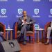 Dr. Joshua Oigara, Stanbic Bank Kenya & South Sudan CEO with Dennis Musau (center), Stanbic Bank Kenya Chief Financial and value officer, and Patrick Mweheire, Stanbic Bank Regional Chief Executive sit in a panel discussion during the Stanbic Bank 2023 H1 results briefing in Nairobi.