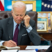 US President Joe Biden in a telephone call