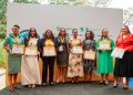 The "Top 10 Women to Watch in Finance in Africa" at the 2023 Angaza Awards, in Kigali, Rwanda.