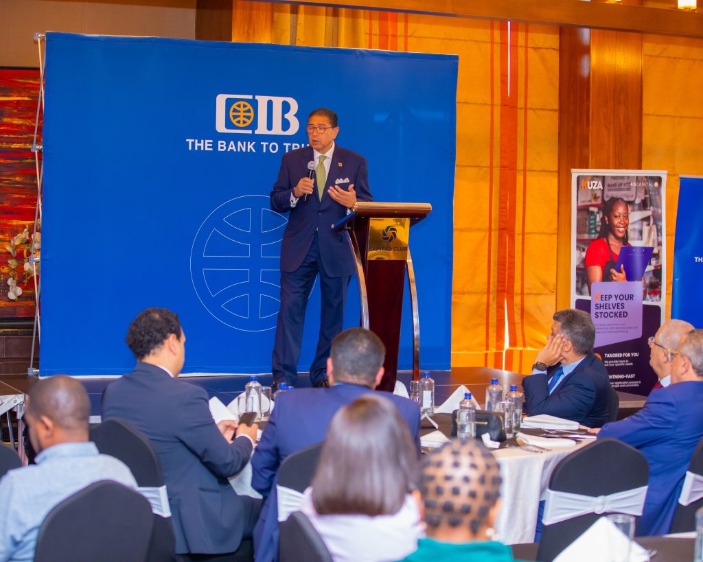 Hisham Ezz El Arab, Chairman of CIB Group, the largest private sector bank in Egypt, speaks at the luncheon hosted by The Kenyan Wall Street in Nairobi on May 28th 2024