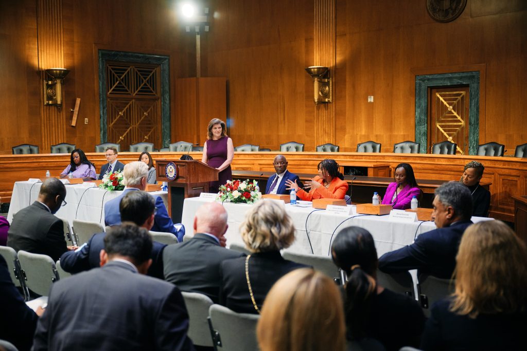 High-level U.S. officials and representatives from the U.S. and Kenyan private sector participated in a Capitol Hill roundtable to discuss opportunities to advance public-private partnerships between the U.S. and Kenyan private sector for shared policy goals and prosperity.