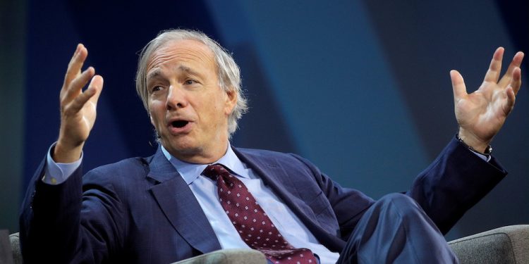 Ray Dalio, Bridgewater's co-chairman and co-chief investment officer, speaks during the Skybridge Capital SALT New York 2021 conference in New York City, U.S., September 15, 2021.  REUTERS/Brendan McDermid