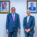 Central Bank of Nigeria Governor Olayemi Cardoso with Jamie Dimon, Chairman and Chief Executive Officer, JPMorgan Chase on Tuesday, October 16, 2024.