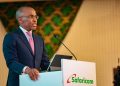 Safaricom CEO Peter Ndegwa Addressing investors and stakeholders during the half year earnings announcement on Thursday 7th November 2024